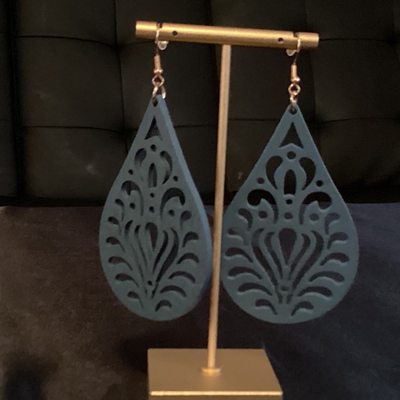 Jewelry - NWT Boho Wood Earrings